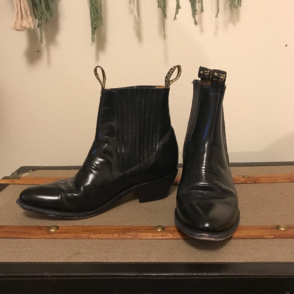 El General Black Charro Chelsea Boots